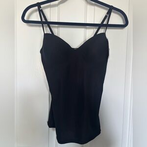 NWT HANRO Allure Built-In Bra Camisole in black size 36B